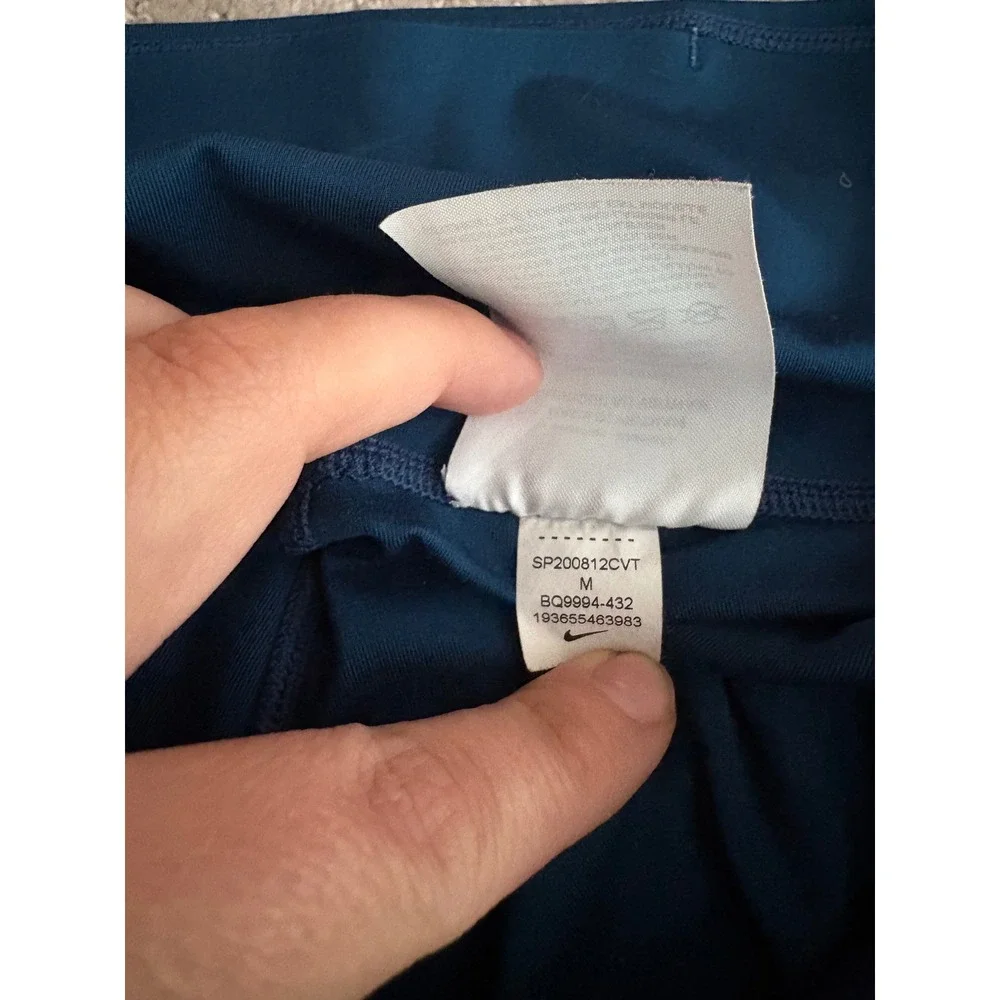 Nike One Womens 7/8 Tights Teal Blue High Rise Leggings BQ9994-432 Size M
